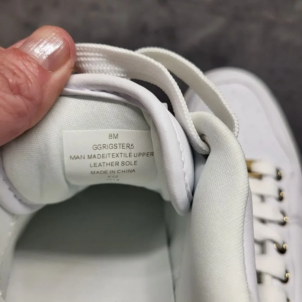 GBG Los Angeles By Guess Sz 8 White Sneakers Y2K 90s Chunky